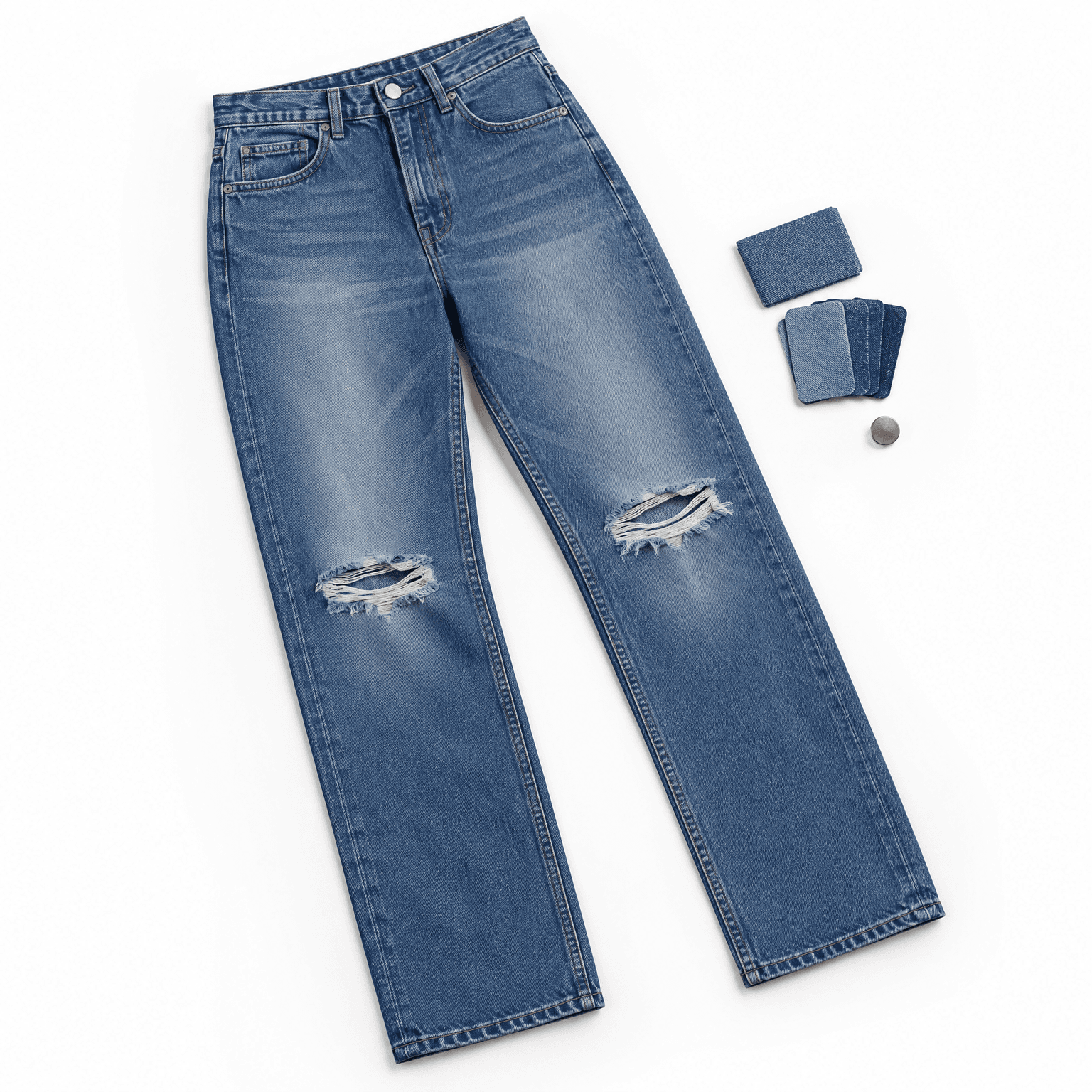 Pre-Distressed Jeans
